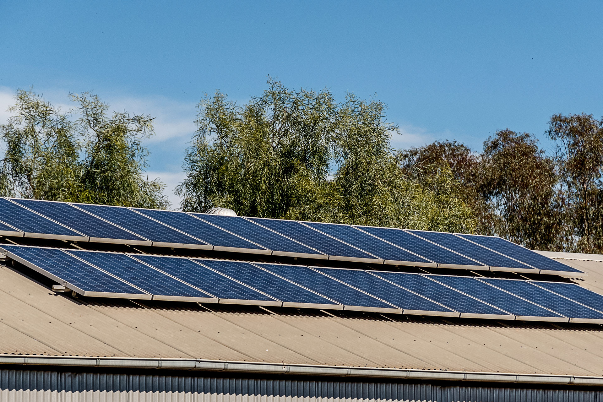 Commercial solar panel installation on a business premises across the UK