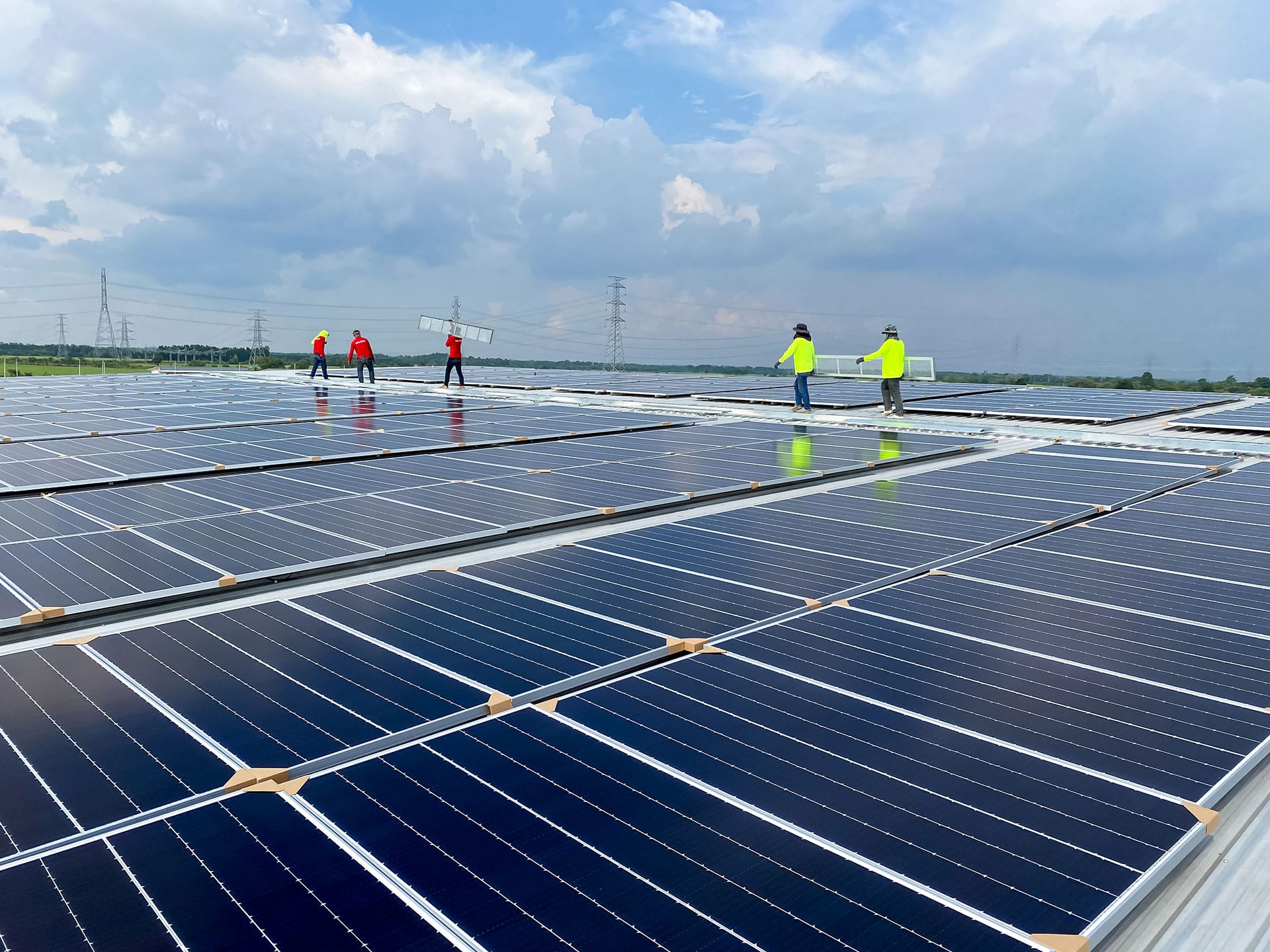 Commercial solar panel installation for a Manchester business by Integral Solar