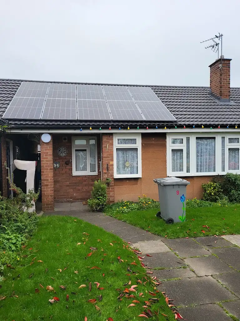 Solar installation on a semi-detached home