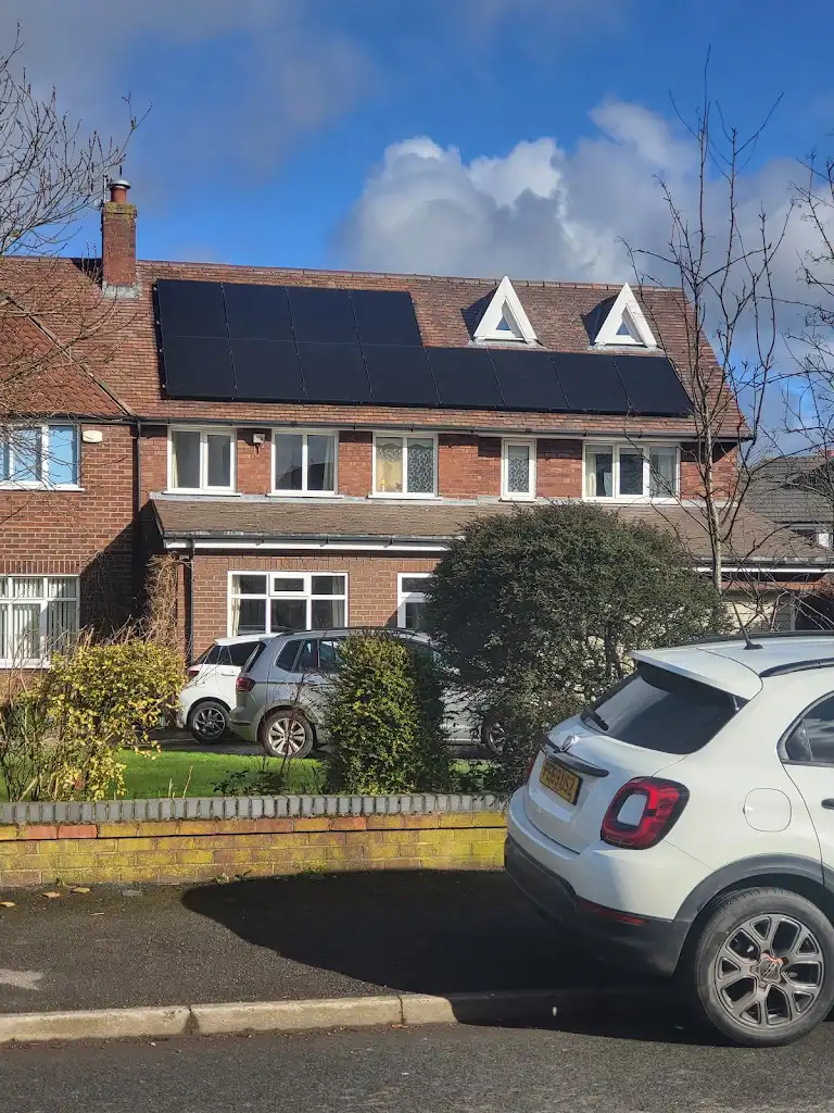 Solar panel fitting on residential property